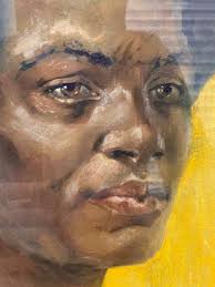 🔥 RARE Fine Antique Polynesian Fiji Portrait Painting, Elie Cheverlange  1923