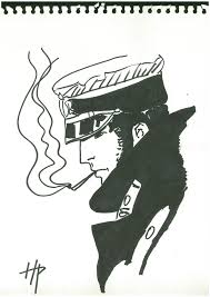Hugo Pratt Corto Maltese Drawing Drawings Famous Portraits Monogram Signs