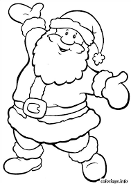 La fête de noël est en danger. Coloriage Simple Pere Noel Bettah