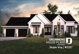 Personal interaction will be at a maximum level whether entertaining a large group or just going about household chores. 1 Story House Plans And Home Floor Plans With Attached Garage