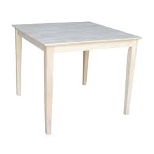 International Concepts Solid Wood Top Table With Shaker Legs 30 Inch Internationalconcepts Dining Table Sizes Dining Table In Kitchen Dining Table