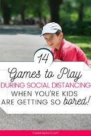Each person, in turn, can keep an object of a certain colour in mind and then say, i spy with my little eye, something of the colour blue. 14 Games To Play When Bored Beyond Belief At Home Social Distancing Activities Outdoor Games For Kids Social Distancing Activities For Kids
