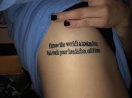 She once posted a picture of her with the word bad tatted on her neck and. Escape Through Music Tattoo Edition Panic At The Disco Strife Magazine