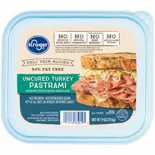 Shop brands like simple turth, private selection, kroger, hemisfares, murray's cheese, comforts, home chef and more. Kroger Deli Thin Sliced Uncured Turkey Pastrami 9 Oz Fred Meyer