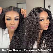 Wear Go Deep Wave Wig Preplucked 4x4 6X5 Pre Cut Glueless HD Lace Wigs