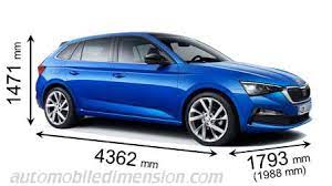 5 seats 5 seats front legroom. Dimensions Of Skoda Cars Showing Length Width And Height