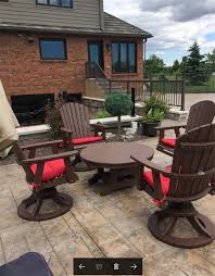 Broyhill legacy thornwood cushioned swivel patio high dining chairs 6 pack big lots. Berlin Gardens Comfo Back Outdoor Swivel Rocker Poly Dining Chair