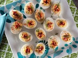 Deviled Eggs With Candied Bacon Recipe Candied Bacon Recipe Candied Bacon Bacon Recipes
