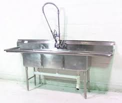 compartment s/s sink w/ drainboards
