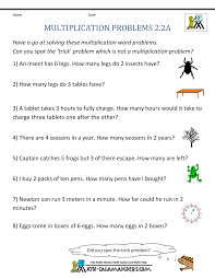 Word problems on multiplication for fourth grade students are solved here step by step. Multiplication Word Problem Area 2nd Grade