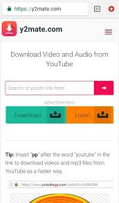 Select the video/audio format you want to download, then click download button Y2mate Button