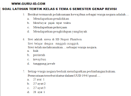 Kunci Jawaban Ujian Kelas 6 Ilmusosial Id