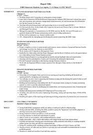 'this commercial position is a key role in finance but also the surrounding business. Finance Business Partner Resume Samples Velvet Jobs