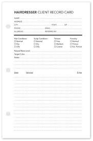 Client Record Cards Hairdresser Home Hair Salons Hair Salon Design Hair And Beauty Salon