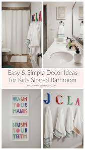 Create a cute nursery or kid's bedroom with nursery wall decor, children's wall hangings, and inspirational kid's art prints. Kids Shared Bathroom Decor Ideas Uptown With Elly Brown