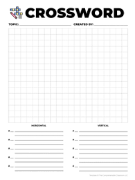 Check spelling or type a new query. Editable Crossword Puzzle Template Tpt
