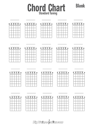 Blank Guitar Chord Chart Sada Margarethaydon Com