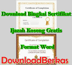 Download contoh desain sertifikat paud. Terkini Download Bingkai Ijazah Tk