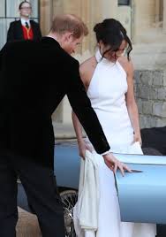 Charles stepped in for meghan's ailing father, who was unable to make it to windsor from his home in a beach resort in mexico, by escorting. Meghan Markle Stuns And We Mean Stuns In Wedding Reception Dress The Hollywood Gossip