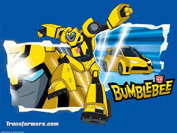 The character is a member of the autobots. Transformers Animated Bumblebee Wallpaper Transformers Transformers Bumblebee Transformers Art