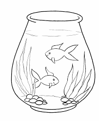 Simple Coloring Pages For Children Objects Early Learners Have Fun Coloring These Simple C Fish Drawing For Kids Fish Coloring Page Shape Coloring Pages
