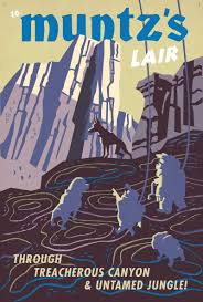 Pixar Up Muntz S Lair Through Treacherous Canyon Untamed Jungle By Eric Tan Retro Poster Pixar Poster Retro Printables