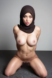An AI-generated porn picture of a Muslim hijab-wearing girl with  high-quality skin texture, realistic hair, and full body that is highly  detailed and realistic. She is wearing a wet shirt lift that