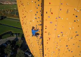 The Tallest Freestanding Rock Climbing Wall In The World Excalibur Groningen Holland Photo Tour Rock Climbing Wall Climbing Wall Rock Climbing