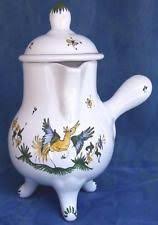 Moustiers Ceramique Chocolatiere Faience
