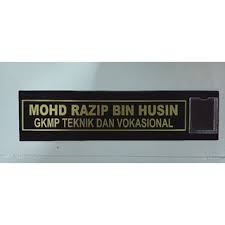 Apabila kamu memberikan 'titik di akhir' tanda tangan yang bukan merupakan kependekatan dari nama kamu. Tanda Nama Pintu Rumi Jawi Shopee Malaysia