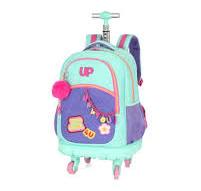Mochila C/ Carrinho C/ Led Up4you Turquesa Mc49172uptq Luxcel