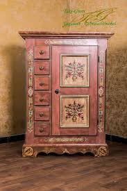 Details Zu Voglauer Anno 1800 Bauernschrank Landhaus Schubladen Schrank Kommode Antik Stil In 2020 Handbemalte Mobel Ausgefallene Mobel Bemalte Mobel