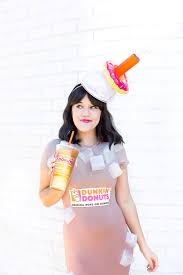 Dunkin Donuts Iced Coffee Costume Video Cute Couple Halloween Costumes Donut Halloween Costume Dunkin Donuts Costume