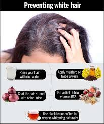 Getting gray, silver, or white hair is a natural part of growing older, and here's why. Home Remedies For White Hair Femina In