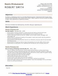 Creating an effective it cover letter can mean the difference between getting the job or your resume getting trashed. Mobile Phlebotomist Resume Samples Qwikresume
