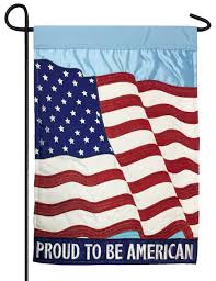 It's just a username, lol. Proud To Be American Double Applique Garden Flag I Americas Flags