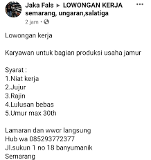Cpns, lowongan d3, lowongan kerja sma, lowongan s1, lowongan smk, non pns. Loker Tanpa Ijazah Di Jawa Tengah Dan Sekitarnya Posts Facebook