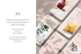 20 Health Beauty Social Templates By Riverandtreestudio On Creativemarket
