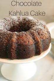 Chocolate Kahlua Cake This Boozy Cake Recipe Is A Delicious Twist On A Classic Bundt Cake It S Made With Yellow Cake Mix Kahlua Cake Desserts Kahlua Recipes