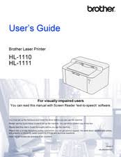Posted in brother, hl printer series. Brother Hl 1111 Manuals Manualslib