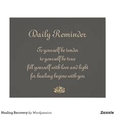 Healing Recovery Poster Zazzle Com Get Well Quotes Healing Motivational Quotes For Success