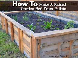 How To Make A Raised Garden Bed From Pallets Garden Grow Boxes Pallets Garden Raised Bed Garden Design