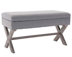 Alibaba.com offers 10,203 bedroom bench products. Fabric Storage Bedroom Bench Seat For End Of Bed Upholstered 36 Inch Entryway Bench With X Shaped Wood Legs For Living Room Or Hallway Gray Buy Online In Bulgaria At Bulgaria Desertcart Com Productid