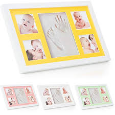 En este juego para baby shower para imprimir tendrás una lista con nombres de parejas de famosos y sus hijos, aunque por separado. Negro Marco De Fotos Paquete De 4 Colores El Recuerdo Perfecto Para Un Baby Shower O Regalo De Bautizo Juego De Portarretrato Para Huella De La Mano Y Pisada De Bebe De