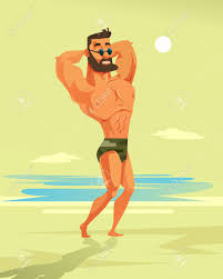 Check spelling or type a new query. Strong Athletic Man Character Posing On The Beach Travel Summer Resort Vacation Concept Vector Cartoon Illustration Royalty Free Cliparts Vectors And Stock Illustration Image 107096800