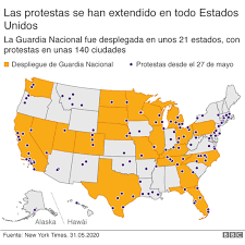 Mapa del mundo de arco. George Floyd El Mapa Que Muestra La Escala De Las Protestas En Estados Unidos Bbc News Mundo
