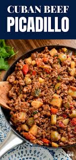 Cuban Beef Picadillo In 2020 Beef Picadillo Ground Beef And Potatoes Healthy Ground Beef