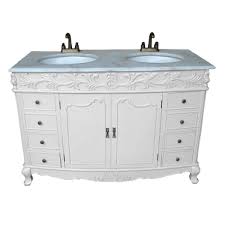 Each vanity unit is skilfully hand crafted by our team of artisans to create the look of a bygone age and can then be finished in any paint colour you care to choose. Antique French White Double Sink Cabinet Antique White Double Sink Cabinet Boudoir Provence Antique White Sink Cabinet French Style Rococo Shabby Chic Sink Cabinet