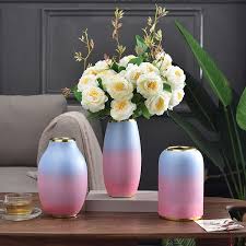 Top quality for your home. Pink Ceramic Vase Decoration Flower Arrangement Living Room Bedroom Dining Table Tv Cabinet Modern Minimalist Art Vase Wish