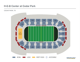 seating maps h e b center